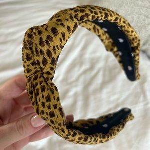 Lele Sadoughi leopard headband